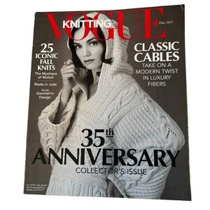 Vogue Knitting Magazine Fall 2017 35th Anniversary Issue 25 Iconic Fall Knits
